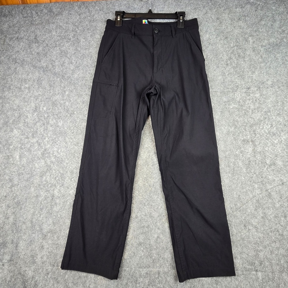 Unionbay UB Tech Pants Mens 32x30 Black Classic Fit Stretch Nylon Travel Hiking